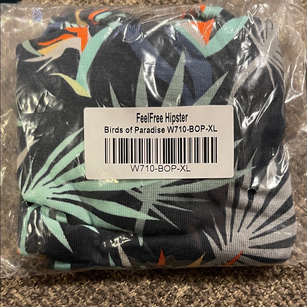 MeUndies Birds of Paradise Hipster Panties - Navy and Green